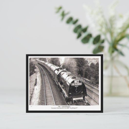 Alte Postkarte - LMS Bahn "The Caledonian" (Stehend Vorderseite)