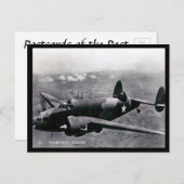 Alte Postkarte - Lockheed Hudson Light Bomber (Vorne/Hinten)