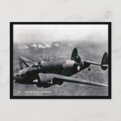 Alte Postkarte - Lockheed Hudson Light Bomber (Vorderseite)