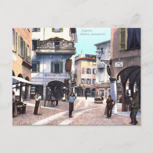 Alte Postkarte - Lugano, Schweiz