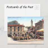 Alte Postkarte - Lugano, Schweiz (Vorne/Hinten)