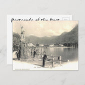Alte Postkarte - Lugano, Schweiz (Vorne/Hinten)