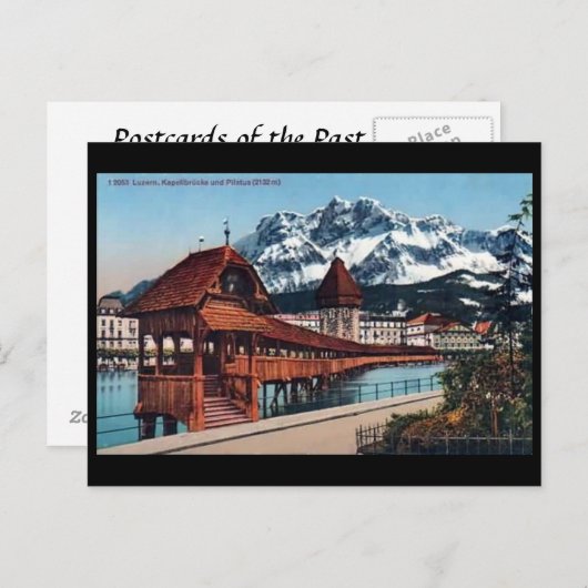 Alte Postkarte - Luzern, Schweiz (Vorne/Hinten)