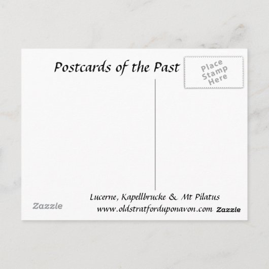 Alte Postkarte - Luzern, Schweiz (Rückseite)