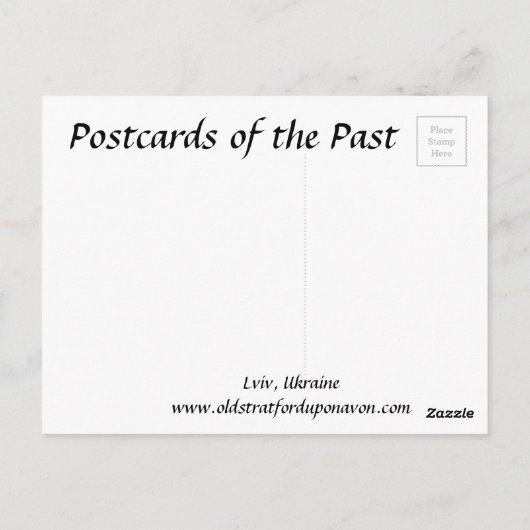 Alte Postkarte - Lwiw, Ukraine (Rückseite)