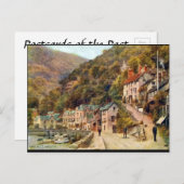 Alte Postkarte - Lynmouth, Devon (Vorne/Hinten)
