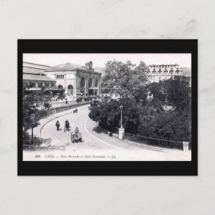 Alte Postkarte - Lyon, Gare Perrache