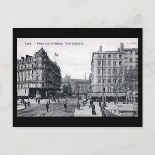 Alte Postkarte - Lyon, Place des Cordeliers