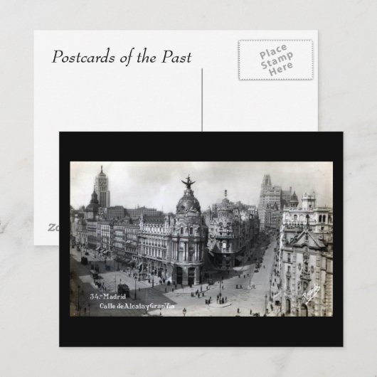 Alte Postkarte - Madrid (Vorne/Hinten)
