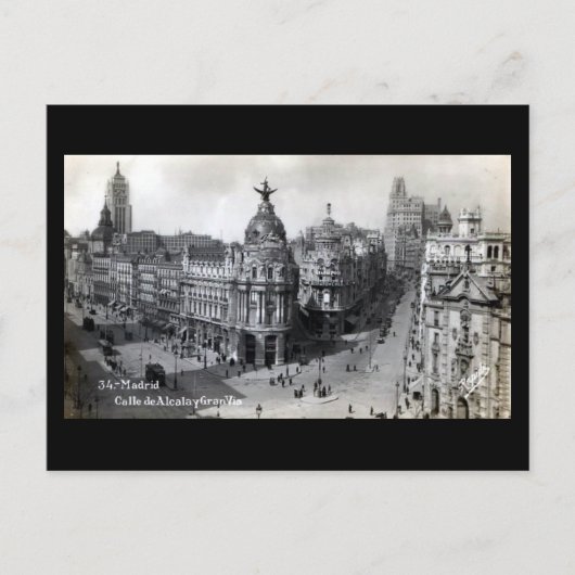 Alte Postkarte - Madrid (Vorderseite)