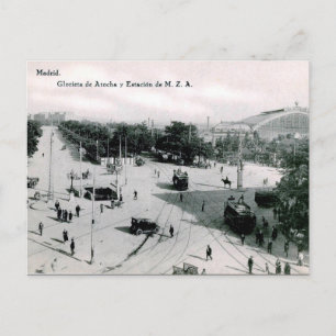 Alte Postkarte - Madrid, Spanien