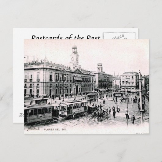 Alte Postkarte - Madrid, Spanien (Vorne/Hinten)