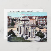 Alte Postkarte - Madrid, Spanien (Vorne/Hinten)