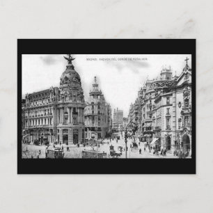 Alte Postkarte - Madrid, Spanien