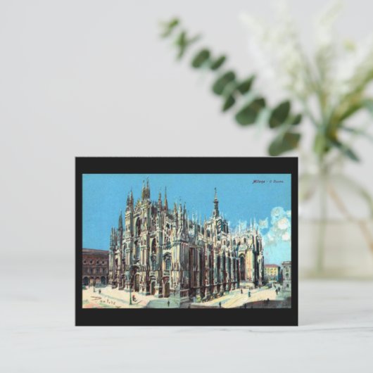 Alte Postkarte - Mailand, Duomo (Stehend Vorderseite)