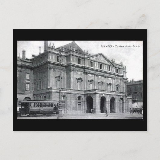 Alte Postkarte - Mailand, Opernhaus La Scala 1913 (Vorderseite)