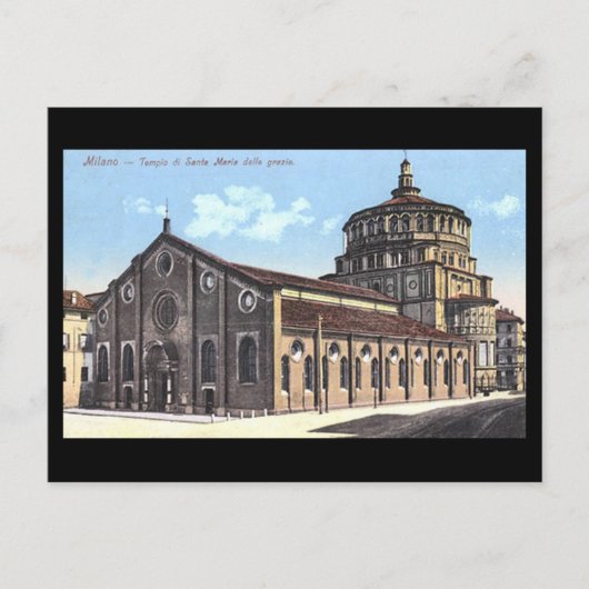 Alte Postkarte - Mailand, Santa Maria delle grazie (Vorderseite)