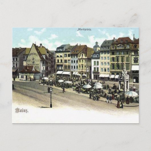 Alte Postkarte - Mainz, Deutschland (Vorderseite)