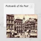 Alte Postkarte - Malaga, Spanien (Vorne/Hinten)