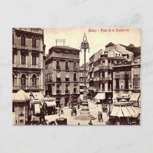 Alte Postkarte - Malaga, Spanien