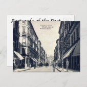 Alte Postkarte - Malaga, Spanien (Vorne/Hinten)