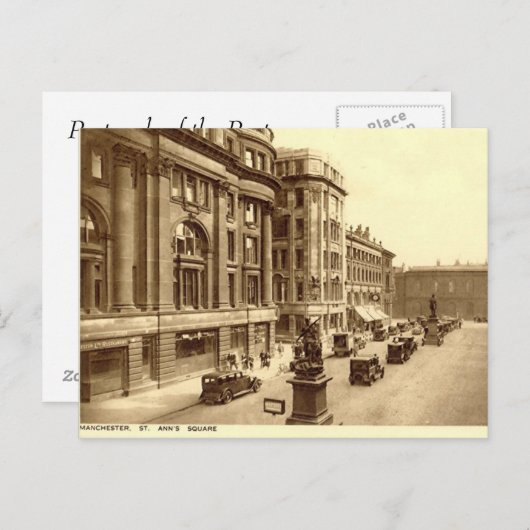 Alte Postkarte - Manchester (Vorne/Hinten)