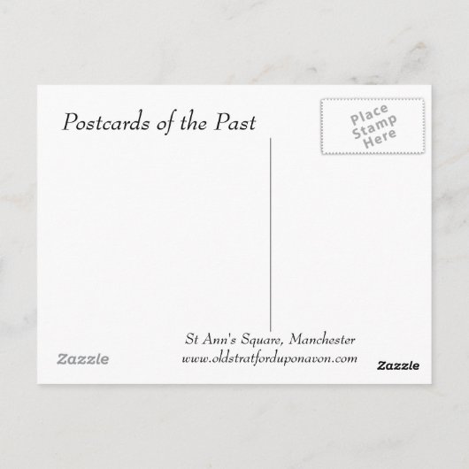 Alte Postkarte - Manchester (Rückseite)