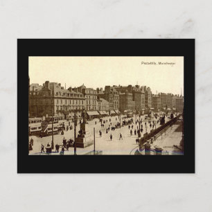 Alte Postkarte, Manchester, Piccadilly Postkarte