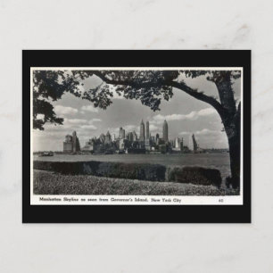Alte Postkarte - Manhattan Skyline
