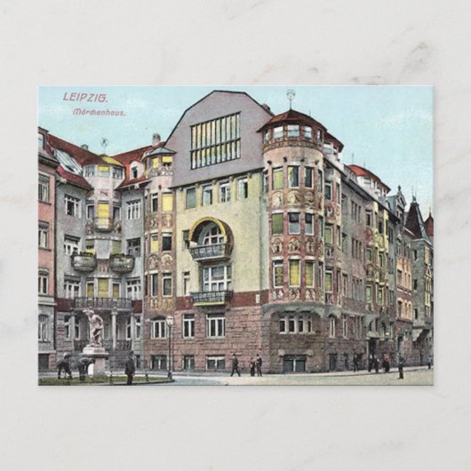 Alte Postkarte - Märchenhaus, Leipzig (Vorderseite)
