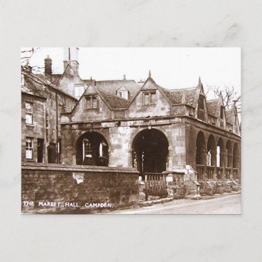 Alte Postkarte - Markthalle, Chipping Campo (Vorderseite)