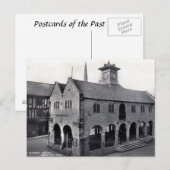 Alte Postkarte - Markthaus, Ross-on-Wye (Vorne/Hinten)