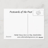 Alte Postkarte - Markthaus, Ross-on-Wye (Rückseite)