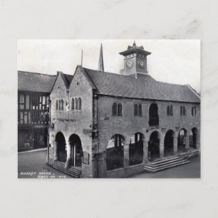 Alte Postkarte - Markthaus, Ross-on-Wye