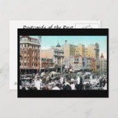 Alte Postkarte - Marktplatz, Johannesburg (Vorne/Hinten)