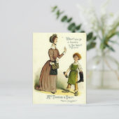 Alte Postkarte - "Martin Chuzzlewit" von Dickens (Stehend Vorderseite)