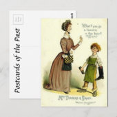 Alte Postkarte - "Martin Chuzzlewit" von Dickens (Vorne/Hinten)