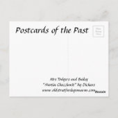 Alte Postkarte - "Martin Chuzzlewit" von Dickens (Rückseite)