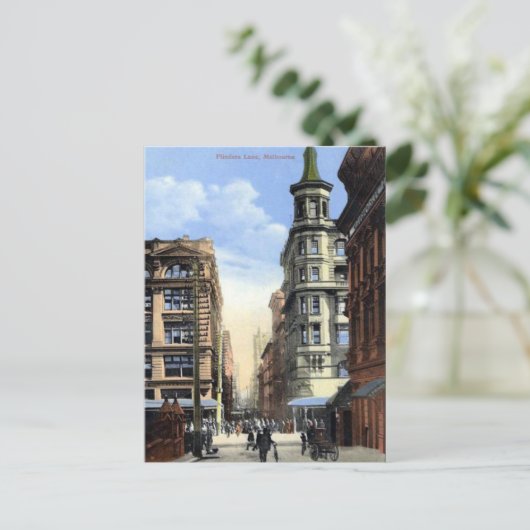 Alte Postkarte - Melbourne, Australien (Stehend Vorderseite)