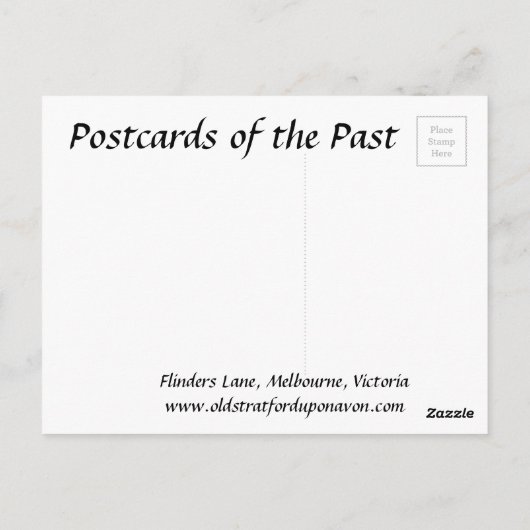 Alte Postkarte - Melbourne, Australien (Rückseite)