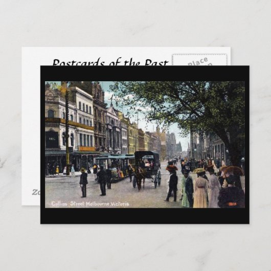 Alte Postkarte - Melbourne, Victoria (Vorne/Hinten)