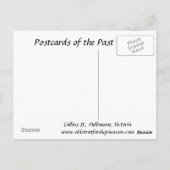 Alte Postkarte - Melbourne, Victoria (Rückseite)