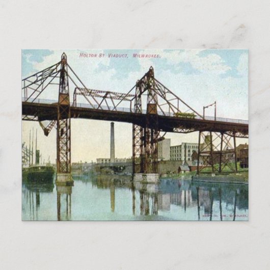 Alte Postkarte - Milwaukee, Wisconsin (Vorderseite)