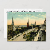 Alte Postkarte - Milwaukee, Wisconsin (Vorne/Hinten)