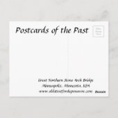 Alte Postkarte - Minneapolis, Minnesota (Rückseite)