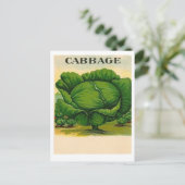 alte Postkarte mit Kohl-Samenpaket (Stehend Vorderseite)