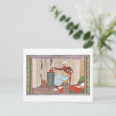 Alte Postkarte mit Mutter und Kind (Stehend Vorderseite)