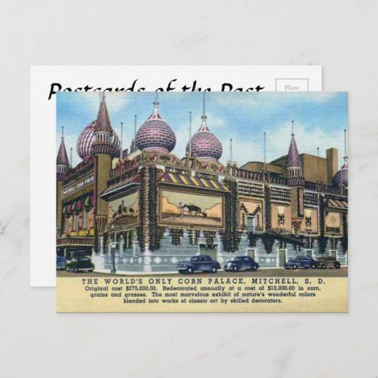 Alte Postkarte - Mitchell, Süddakota (Vorne/Hinten)