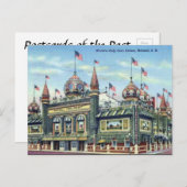 Alte Postkarte - Mitchell, Süddakota (Vorne/Hinten)