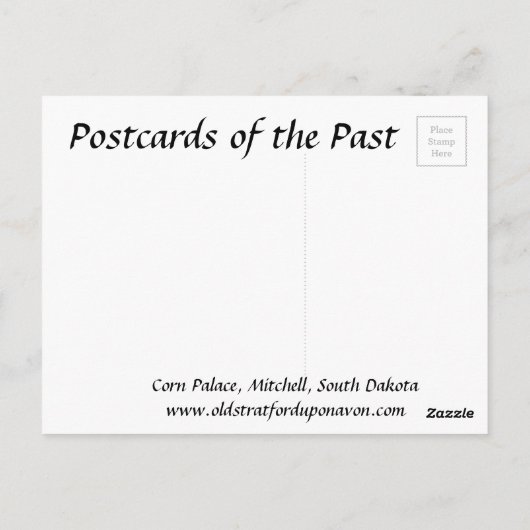 Alte Postkarte - Mitchell, Süddakota (Rückseite)